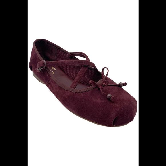 Circus NY Women's Zuri Crossband Ballet Flats Plum Suede - Medium - Picture 1 of 3